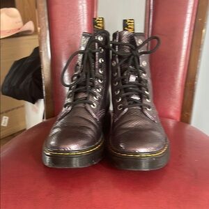 Doc martens purple reptilian